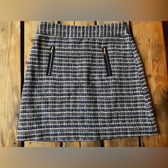 LOFT  Colorful Tweed Zipper skirt 2P - Picture 1 of 4